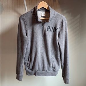 Pink 1/4 Zip Sweatshirt